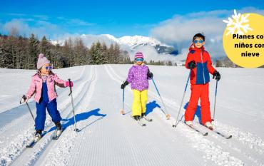 Los mejores destinos para hacer esquí de fondo con niños en España