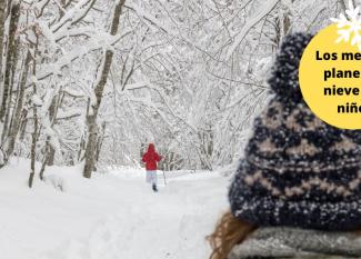 Las mejores rutas de raquetas de nieve con niños en España