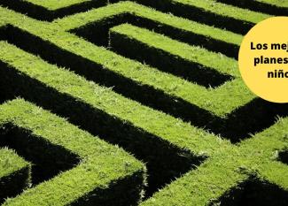 Laberinto de Villapresente con niños