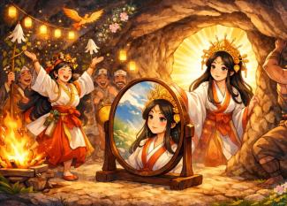 Mito japonés Amaterasu