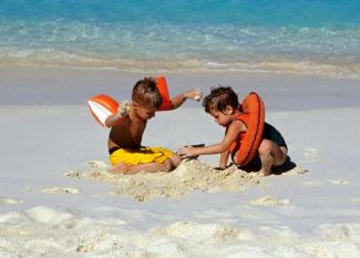 caribe con niños