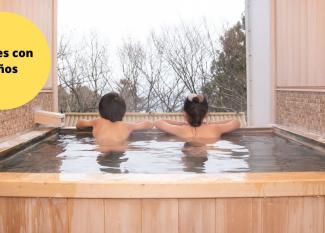 Aguas termales con niños en el mundo