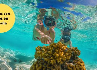 donde hacer snorkel con niños en España