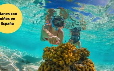 Dónde hacer snorkel con niños en España. Las 5 playas más seguras y bonitas
