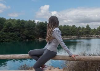 Lagunas de Ruidera con niños