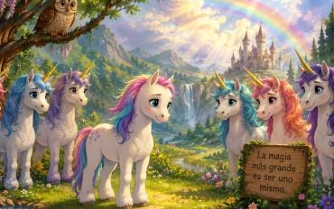 Cuento infantil sobre la inclusión. El unicornio sin cuerno