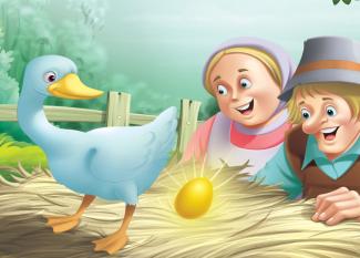 The Goose with the Golden Eggs: cuentos infantiles en inglés