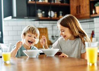 Importancia del desayuno de los niños