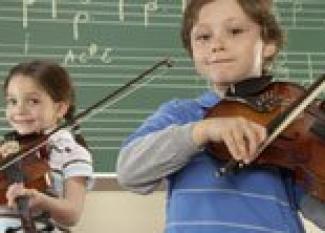 Instrumentos musicales para niños. El violín