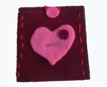 Felt cover for MP3 or mobile phone