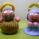 Figuras de María y José para el Belén. Manualidades para niños