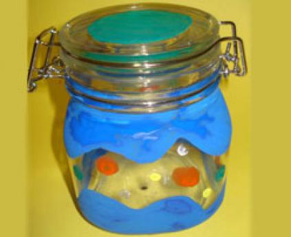 Decorated jar