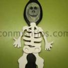 Esqueleto cuchara. Manualidad de Carnaval para niños