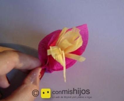 Crepe paper flowers