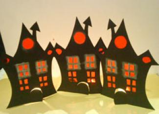 Casa de Halloween. Manualidades para niños