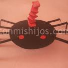 Araña de Halloween. Manualidades con papel