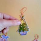 Adornos de Navidad para el árbol. Manualidades infantiles de papel