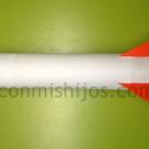 Cohete con tubo de papel higiénico, manualidad infantil rápida