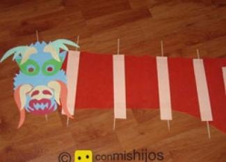 Chinese dragon puppet