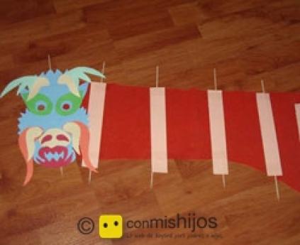 Chinese dragon puppet
