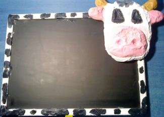Cow blackboard