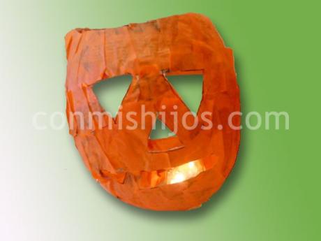 Calabaza de Halloween. Manualidades para niños