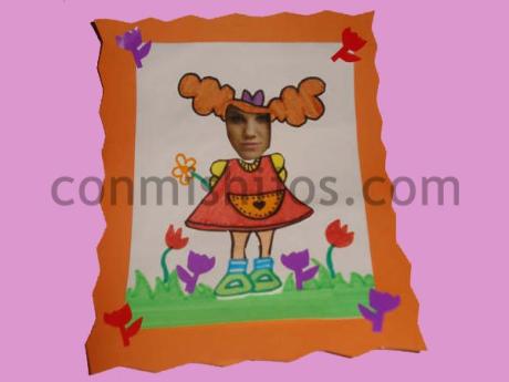 Caricatura de niños. Manualidades de cartulina para niños