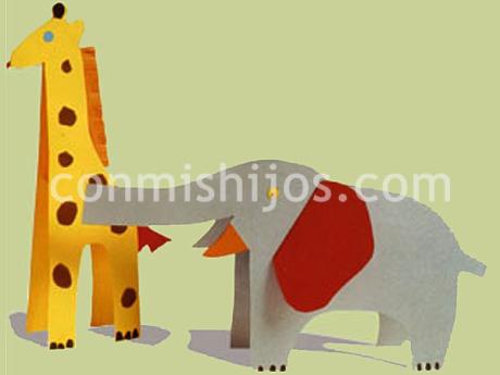 Animales de papel. Manualidades para niños