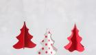 Árbol de Navidad en 3D. Manualidades infantiles con cartulina