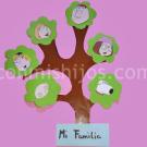 Árbol genealógico. Manualidades con cartulina para niños