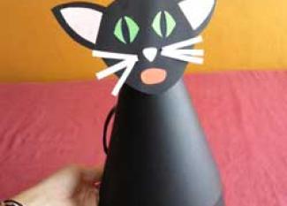 Sombrero de gato negro