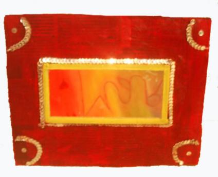 Papier mache mirror