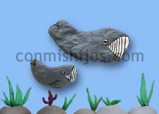 Piedras decoradas. Manualidades de animales para niños