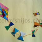 Marcapáginas con forma de cometa. Manualidades infantiles