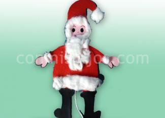 Marioneta de Papá Noel. Manualidades de Navidad
