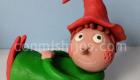 Duende de Papá Noel de plastilina. Manualidades para niños