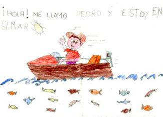 Pedro Plasencia Montilla. En el mar