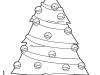 Árbol de Navidad para imprimir y colorear. Dibujos navideños para niños