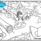 Dibujo infantil del Club Penguin para colorear