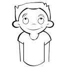 Niño con pecas