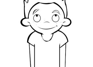 Niño con pecas