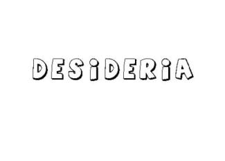 DESIDERIA