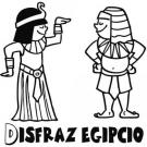 Dibujos de disfraces egipcio y Cleopatra para Carnaval de los niños