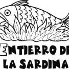Dibujos del entierro de la sardina para pintar con los niños