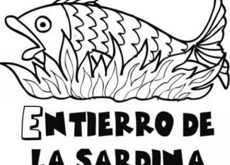 Dibujos del entierro de la sardina para pintar con los niños