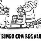 Imagen de Papá Noel y duendes cargando el trineo