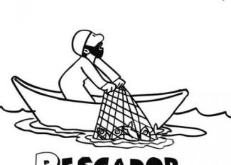 Imagen de un pescador mirando a la Estrella de Oriente