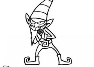 Imagen gratis de duendecillo para pintar