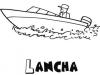 Dibujos de una lancha para colorear. Dibujos de barcos para niños