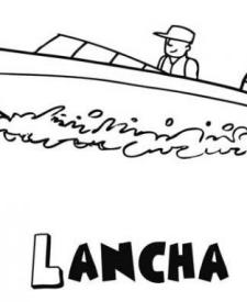 Dibujos de una lancha para colorear. Dibujos de barcos para niños